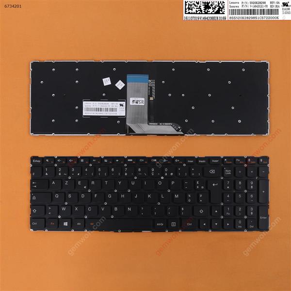 Lenovo IdeaPad 700-15ISK BLACK win8 (Without FRAME，Backlit)  FR N/A Laptop Keyboard (OEM-B)