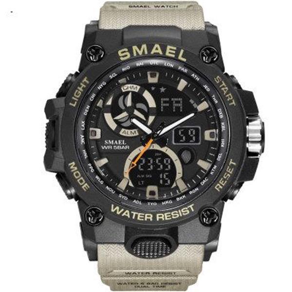 Watch fashion sports multi-functional electronic watch khaki Smart Wear 8011
