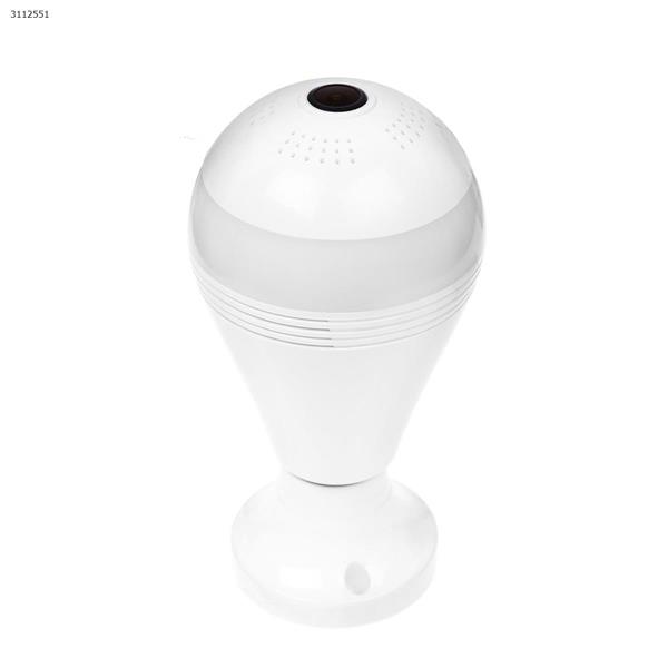 360-Degree Fisheye Panoramic Wireless Surveillance Camera With LED Bulb Security Other OS-V380-V6