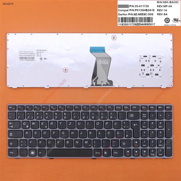 LENOVO Y570 PURPLE FRAME BLACK  GR N/A Laptop Keyboard (OEM-B)