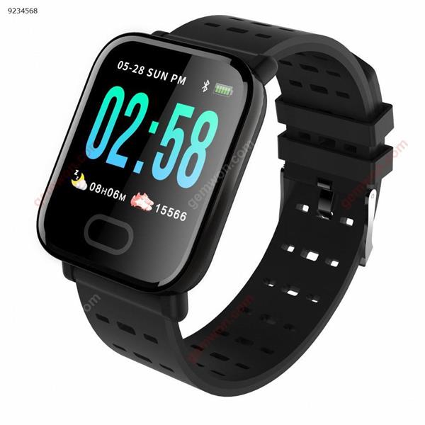 A6 large color screen smart Bracelet M20 real-time heart rate, blood pressure, blood oxygen Bluetooth motion meter step black Other A60