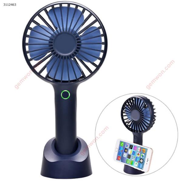 Handheld small fan with mobile phone holder base,blue Camping & Hiking FUNLAB 01