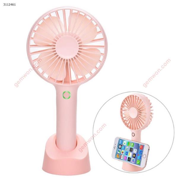 Handheld small fan with mobile phone holder base,pink Camping & Hiking FUNLAB 01
