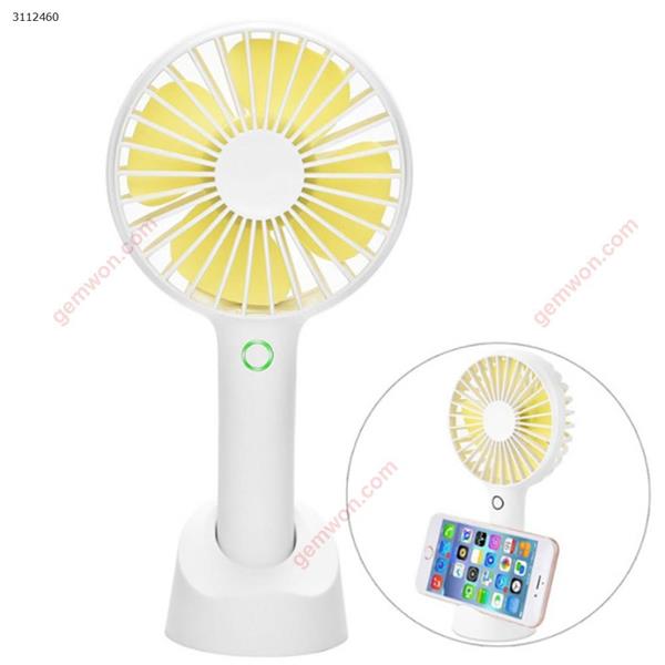 Handheld small fan with mobile phone holder base, white Camping & Hiking FUNLAB 01