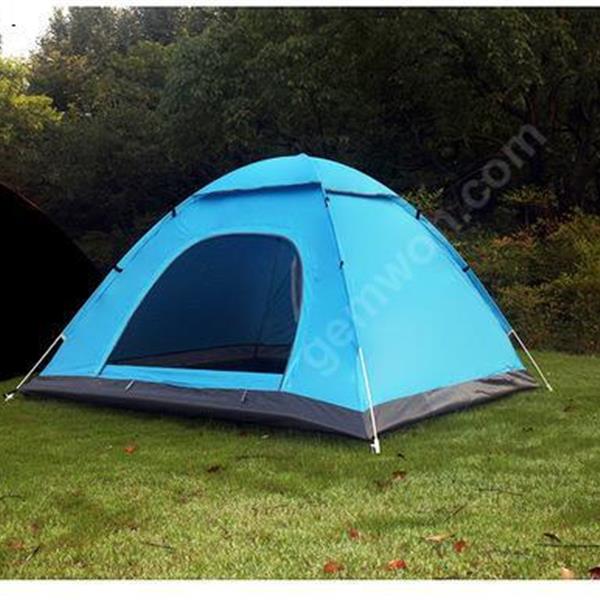 Camping tent Outdoor 3-4 people camping rain-proof beach tent Camping & Hiking CAMPING TENT BLUE