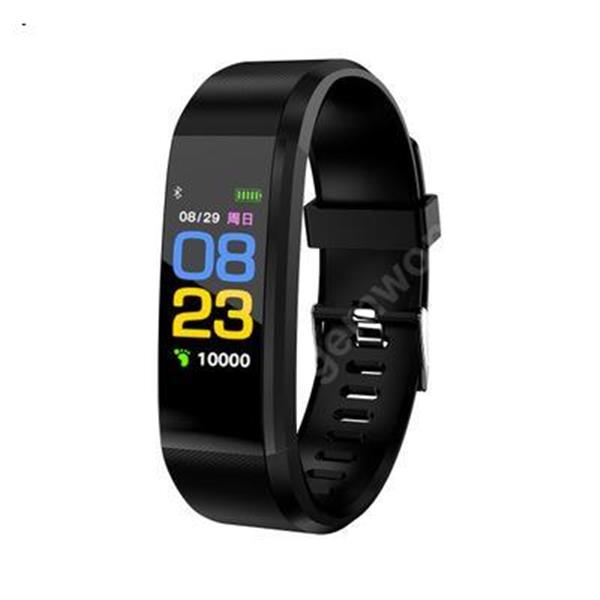 115 plus color screen intelligent hand ring heart rate, blood pressure, blood oxygen, Bluetooth motion meter step healthy black Other 115PLUS