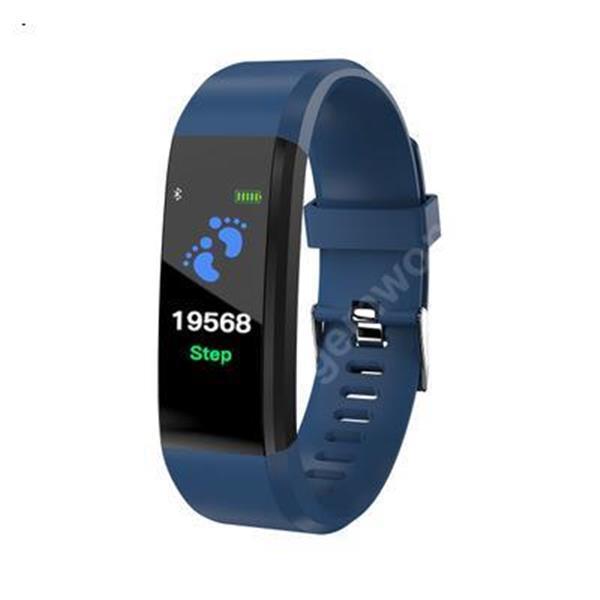 Heart Rate, Blood Pressure, Blood Oxygen, Bluetooth Motion Meter, Healthy Blue with 115 plus Color Screen Intelligent Hand Ring Other 115plus
