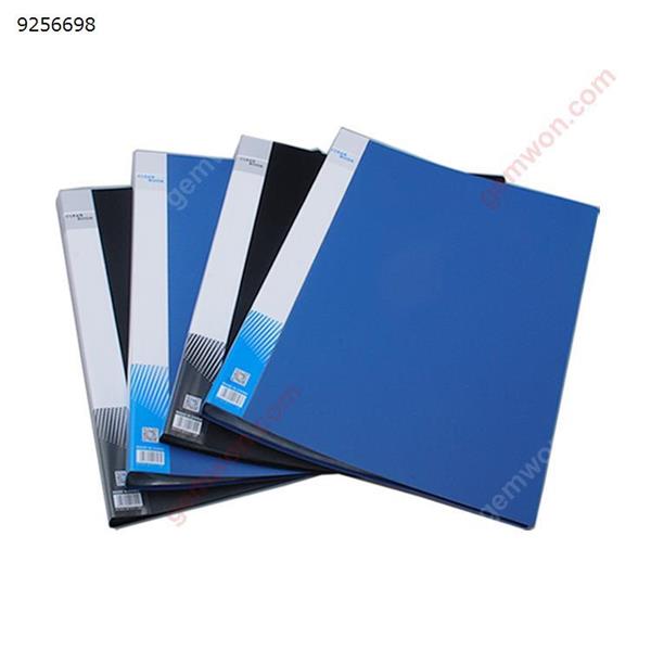 Folder Information Booklet PP Material Simple and Stylish Blue A3 30 Pages Transparent Pocket File Pockets  Office Products N/A