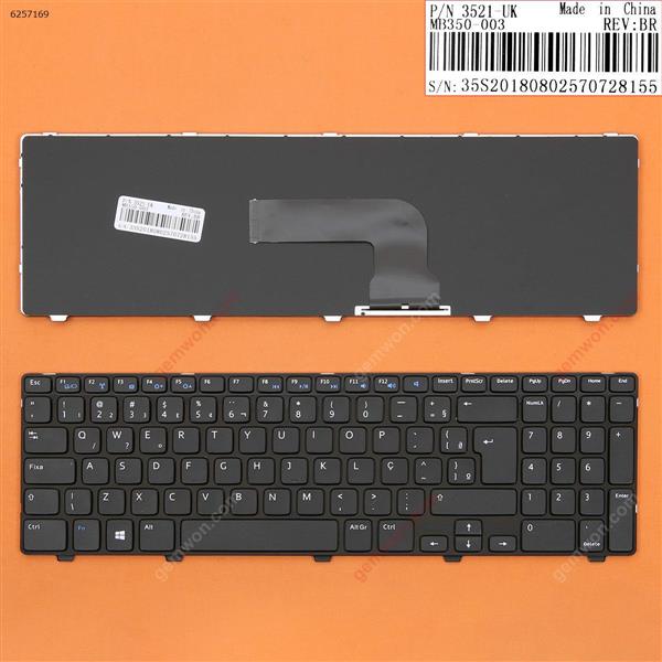 DELL Inspiron 15 3521 15R 5521 2521 GLOSSY FRAME BLACK BR N/A Laptop Keyboard (OEM-B)