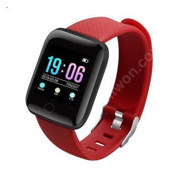 116 plus color screen smart Bracelet D13 heart rate and blood pressure monitor step movement Bracelet Red Other 116P