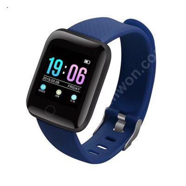 116 plus color screen intelligent Bracelet D13 heart rate and blood pressure monitor step movement Bracelet Blue Other 116p