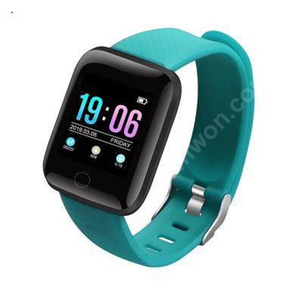 116 plus color screen smart Bracelet D13 heart rate and blood pressure monitor step movement Bracelet Green Other 116P