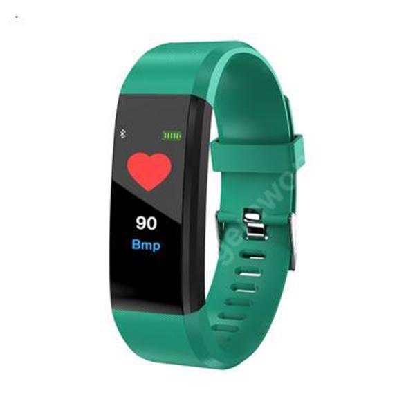 115 plus color screen intelligent hand ring heart rate, blood pressure, blood oxygen, Bluetooth exercise meter step healthy green Other 115PLUS