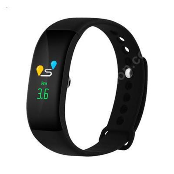 V66S Color Screen Intelligent Hand Ring Heart Rate, Blood Pressure, Blood Oxygen Bluetooth Motometer Step Waterproof and Healthy Wear Black Other V66S