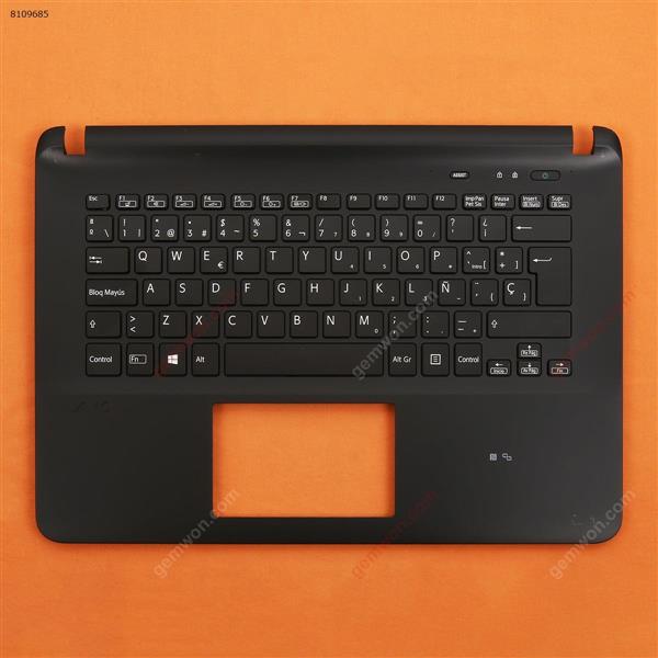 New sony SVF142 Svf143 SVF14326scp SVF142a23t palmres with SP keyboard case Upper cover BLACK Cover N/A