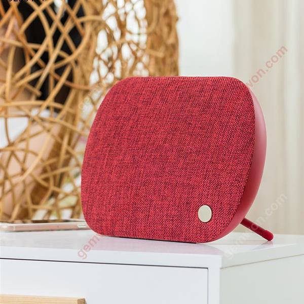 M19 Desktop Cloth Bluetooth speaker Simple music bass AUX connects TF card Bluetooth Speakers M19 Desktop Cloth Bluetooth speaker Simple music bass AUX connects TF card red