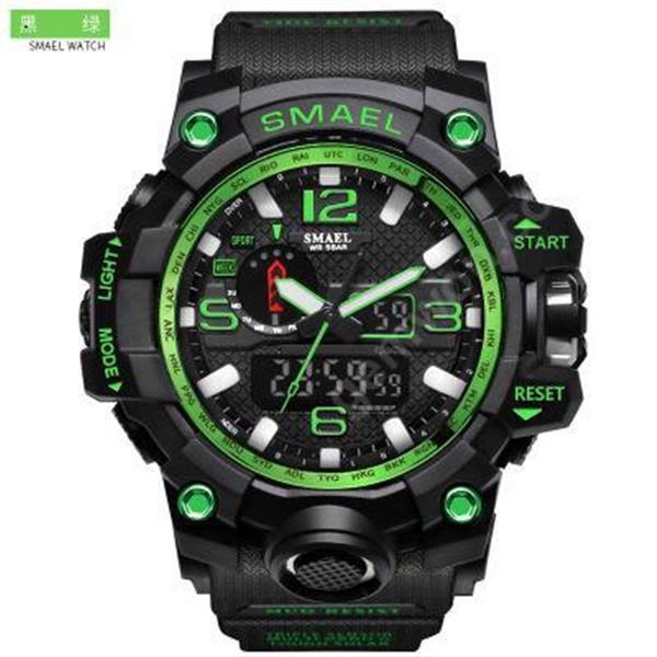 Smyr's new watch authentic fashion sports multi-functional electronic watch Smart Wear Smyr's new watches are authentic, fashionable, sporting and multi-functional electronic watches, black and green