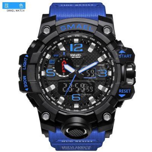 Smyr's new watch authentic fashion sports multi-functional electronic watch Smart Wear Smyr's new watches are authentic, fashionable, sporting and multi-functional electronic watches in dark blue