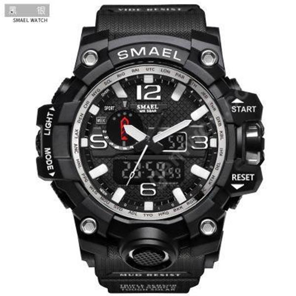 Smyr's new watch authentic fashion sports multi-functional electronic watch Smart Wear Smyr's new watches are authentic, fashionable, sporting and multi-functional electronic watches in black silver