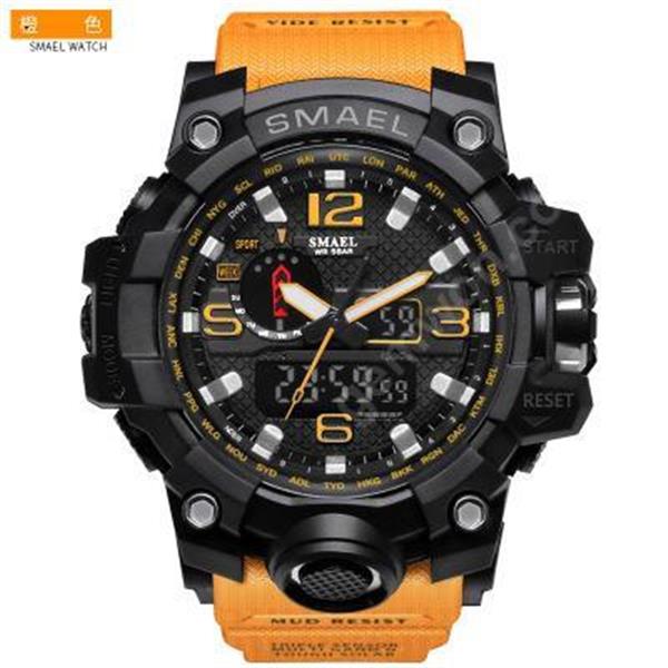 Smyr's new watch authentic fashion sports multi-functional electronic watch Smart Wear Smyr's new watches are authentic, fashionable, sporting and multi-functional electronic watches, black orange