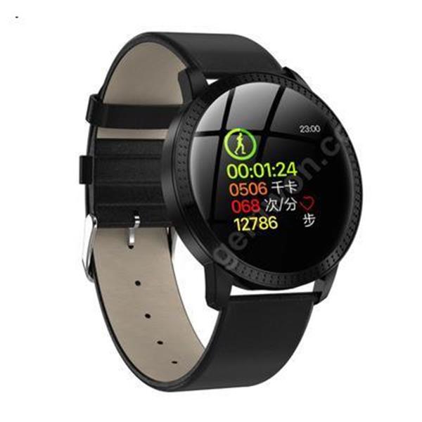 Cross-border New CF18 Colour Screen Intelligent Hand Ring Heart Rate and Blood Pressure Monitoring Momentometer Step Large Screen Waterproof Smart Wear Cross-border new CF18 color screen intelligent hand ring heart rate and blood pressure monitoring exercise meter step large screen Waterproof Black