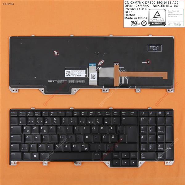Dell Alienware 17 R4 Series BLACK Backlit  WIN8 GR N/A Laptop Keyboard (OEM-B)