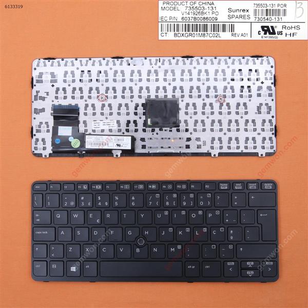 HP EliteBook 820 G1 BLACK FRAME BLACK (with point,Win8) PO 6037B0086009 Laptop Keyboard (A+)