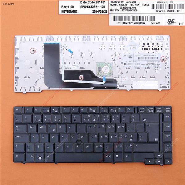 HP PROBOOK 6440B BLACK(With Point stick) PO N/A Laptop Keyboard (OEM-B)