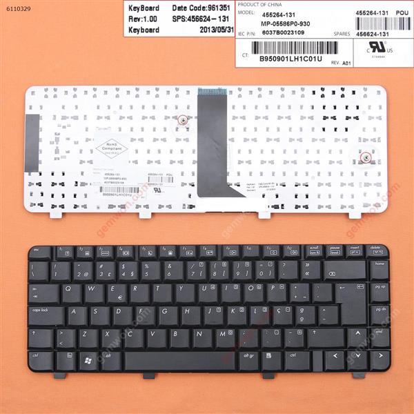 HP 6520S 6720S 540 550 BLACK PO N/A Laptop Keyboard (OEM-B)