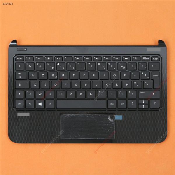 HP PAVILION 10-E palmres with FRkeyboard case Upper cover BLACK FR N/A Laptop Keyboard (OEM-B)