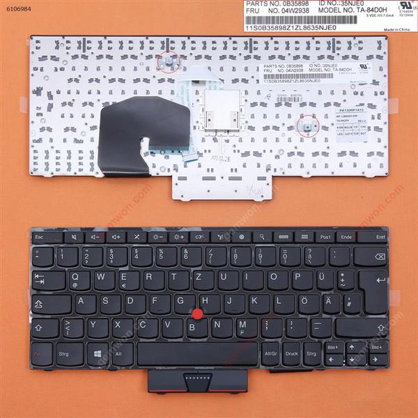 Thinkpad S230U BLACK FRAME BLACK(With Point stick,Win8 ) GR N/A Laptop Keyboard (OEM-B)
