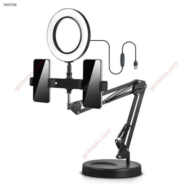 Mobile live desktop dual-stand bracket anchor live broadcast fill light beauty desktop selfie shooting multifunction LED String Light HM22
