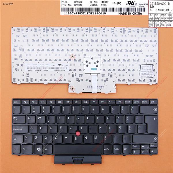 ThinkPad Edge 14 E40 E50 BLACK FRAME BLACK(With Point stick) PO N/A Laptop Keyboard (OEM-B)