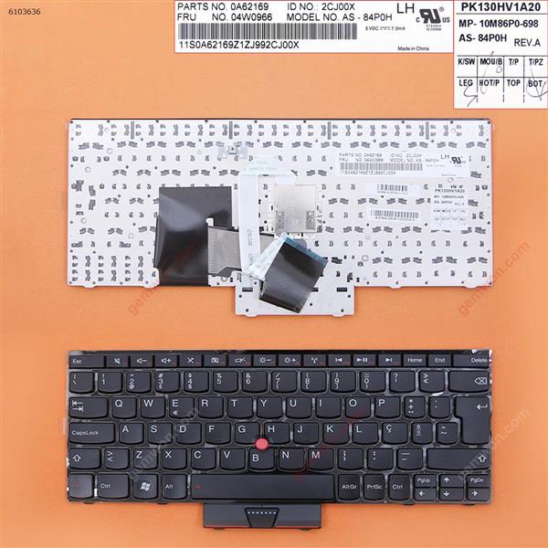Lenovo Thinkpad E220 E220s S220 BLACK FRAME BLACK(With Point stick) PO N/A Laptop Keyboard (OEM-B)