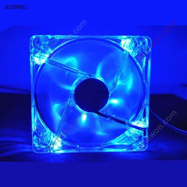 LED PC Computer Case Brushless Cooling Fan 120mm 12V 4Pin Cooler blue Laptop Fan 010