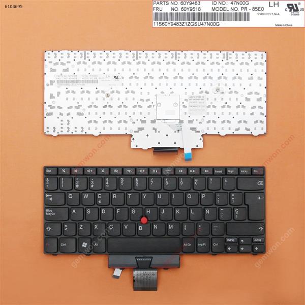 ThinkPad E30 BLACK (With Point stick) SP N/A Laptop Keyboard (OEM-B)