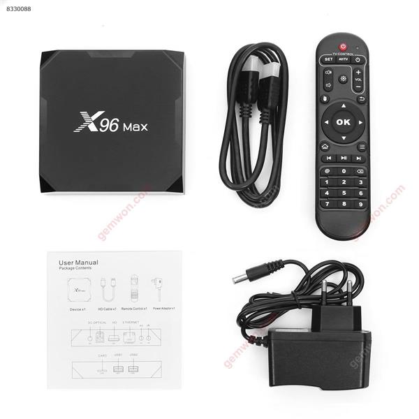 X96 MAX TV set-top box 4G/32G S905X2 network player Android 8.1 Bluetooth 4K (4g+64g) Smart TV Box X96 MAX
