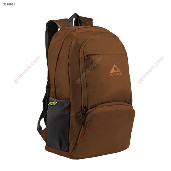 Outdoor Travel Folding Bag Lightweight Casual Sports Backpack Hiking Travel Backpack (brown) Outdoor backpack 1391-ch