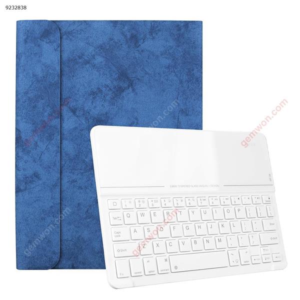 11 inch iPad Pro external wireless Bluetooth smart glass keyboard case（Blue leather case + black keyboard） Bluetooth keyboard SK1102-ch