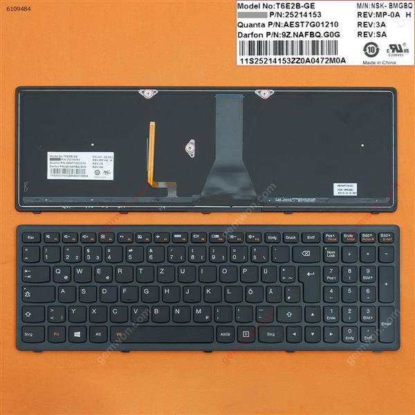 LENOVO G500S S500 flex 15 BLACK FRAME BLACK Backlit (For Win8) GR 25214153 9Z.NAFBQ.G0G Laptop Keyboard (OEM-B)