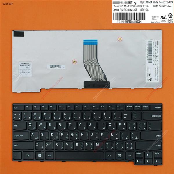 LENOVO E40-70 E40-30 E40-45 E40-80 E40-81 E41-70 BLACK FRAME BLACK win8 AR 25215327PK1314M1A06 Laptop Keyboard (OEM-B)