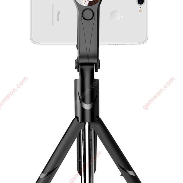 Portable Bluetooth Selfie Stick Retractable Tripod Monopod 360 Degree Rotating Rear View Mirror（black） Mobile Phone Mounts & Stands xt09s