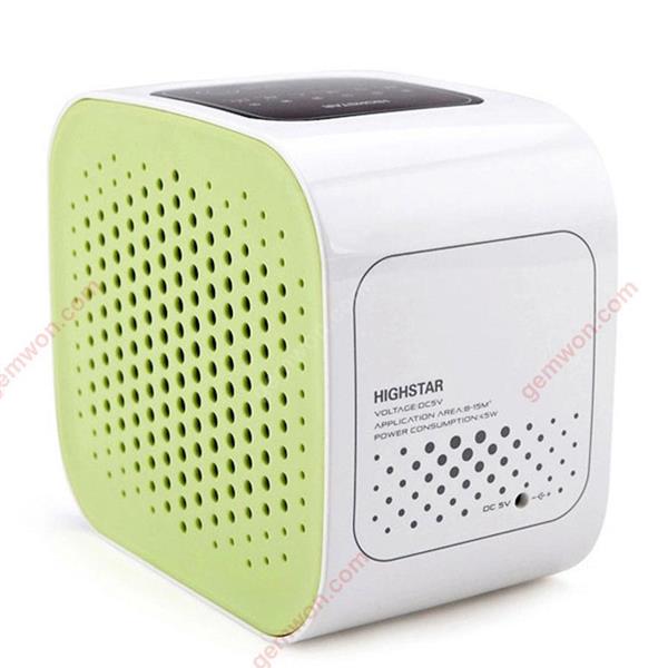 Aromatherapy intelligent air purifier indoor touch switch high efficiency negative ion filtration, green Iron art 6045A