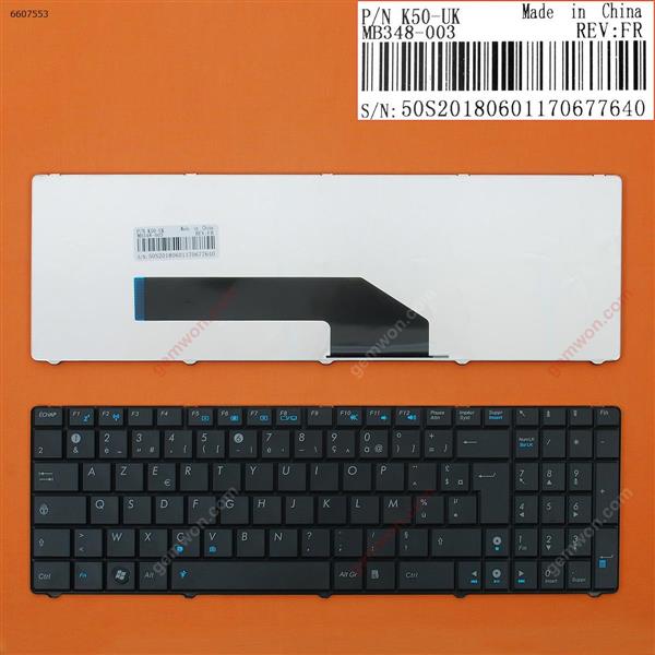 ASUS K50 BLACK OEM FR 50S20190520170801638 Laptop Keyboard (OEM-B)