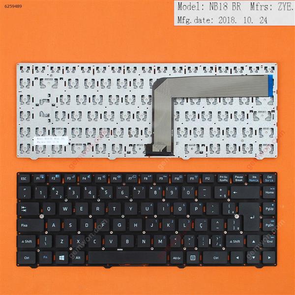 ACER ONE Z1401-C2XW 14E 14F 14 Z1402 14 1401 BLACK （Without FRAME）WIN8 BR KB-NAC-13 (MP-10F88PA-F51KW) Laptop Keyboard (OEM-B)