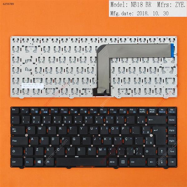 ACER ONE Z1401-C2XW 14E 14F 14 Z1402 14 1401 BLACK （Without FRAME）WIN8 BR KB-NAC-13-F4A (MP-10F88PA-F51G) Laptop Keyboard (OEM-B)