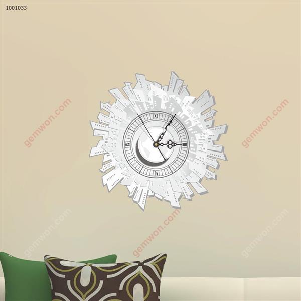 Wall Clock 3D  Sticker Home Room Decor Gift SZ033 3D clock sticker SZ033