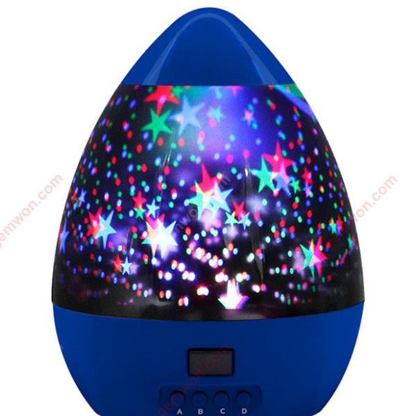 Timing Starry Sky Fantasy Projection Light Smart Rotating LED Night Light Creative USB Ambient Light ,blue Night Lights USB