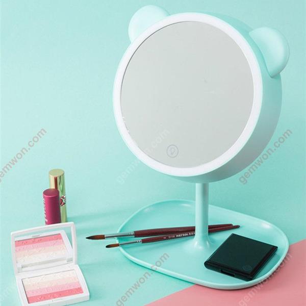 Makeup mirror with lamp LED three-speed brightness adjustment desktop vanity mirror light USB charging light Other LED makeup mirror