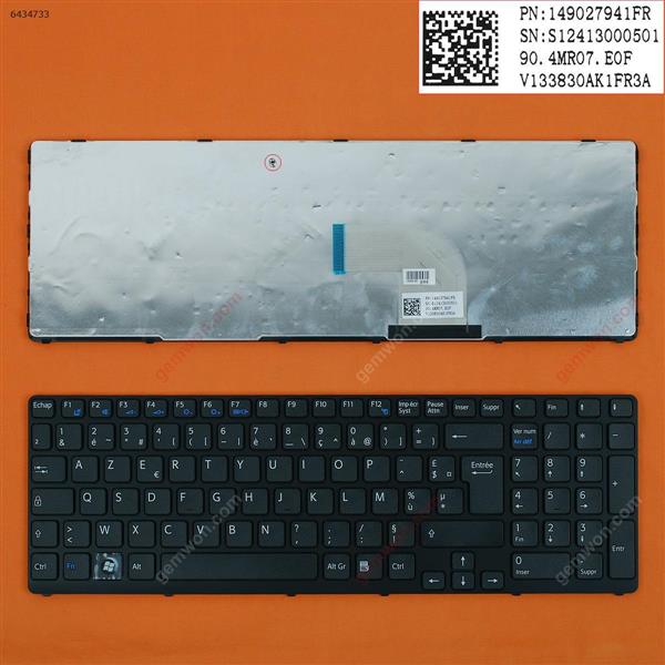 SONY SVE17 BLACK FRAME BLACK FR 9Z.N6CW.G0G Laptop Keyboard (OEM-B)